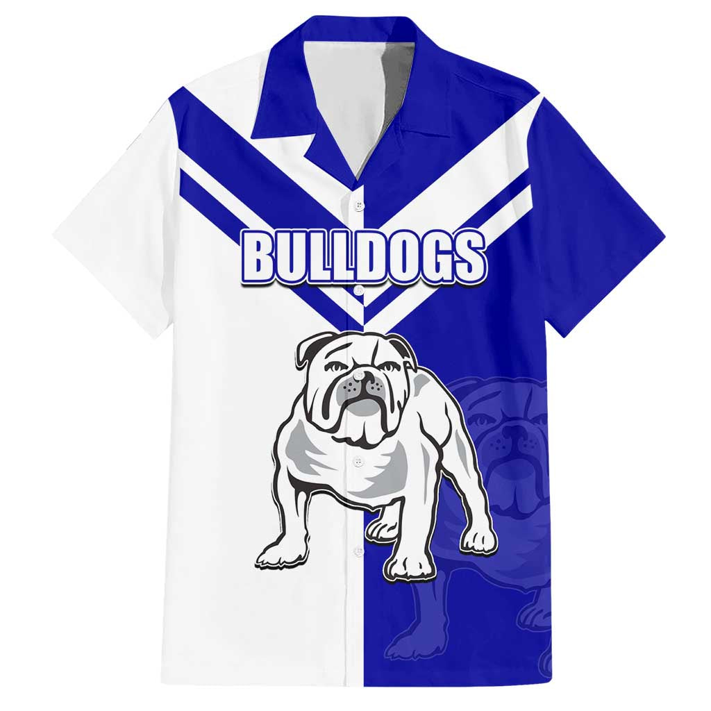 (Custom Text And Number) NRL Bulldogs Hawaiian Shirt Mix Jersey LT6