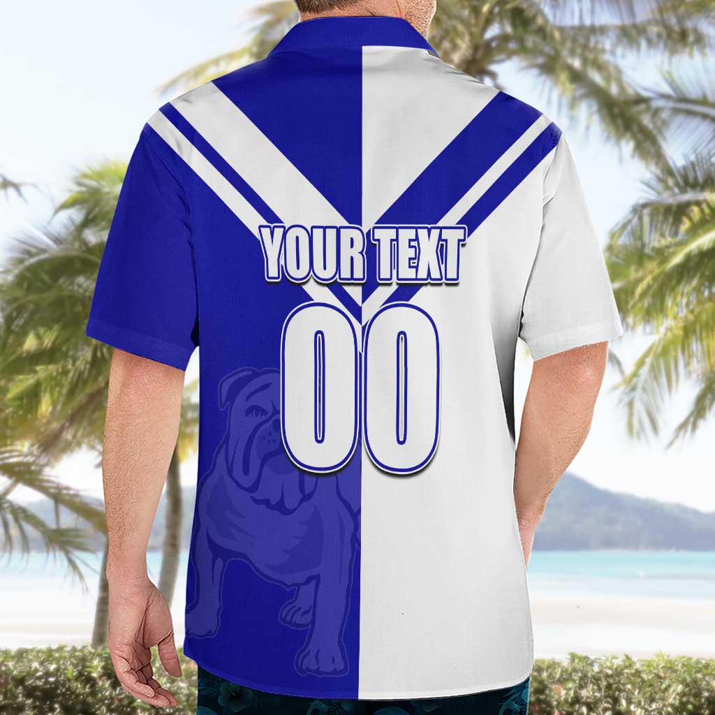 (Custom Text And Number) NRL Bulldogs Hawaiian Shirt Mix Jersey LT6