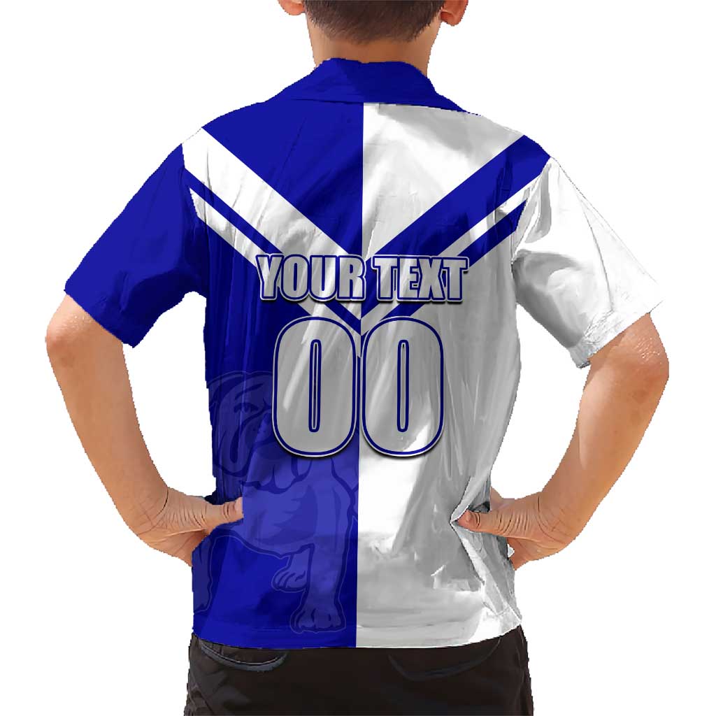 (Custom Text And Number) NRL Bulldogs Hawaiian Shirt Mix Jersey LT6
