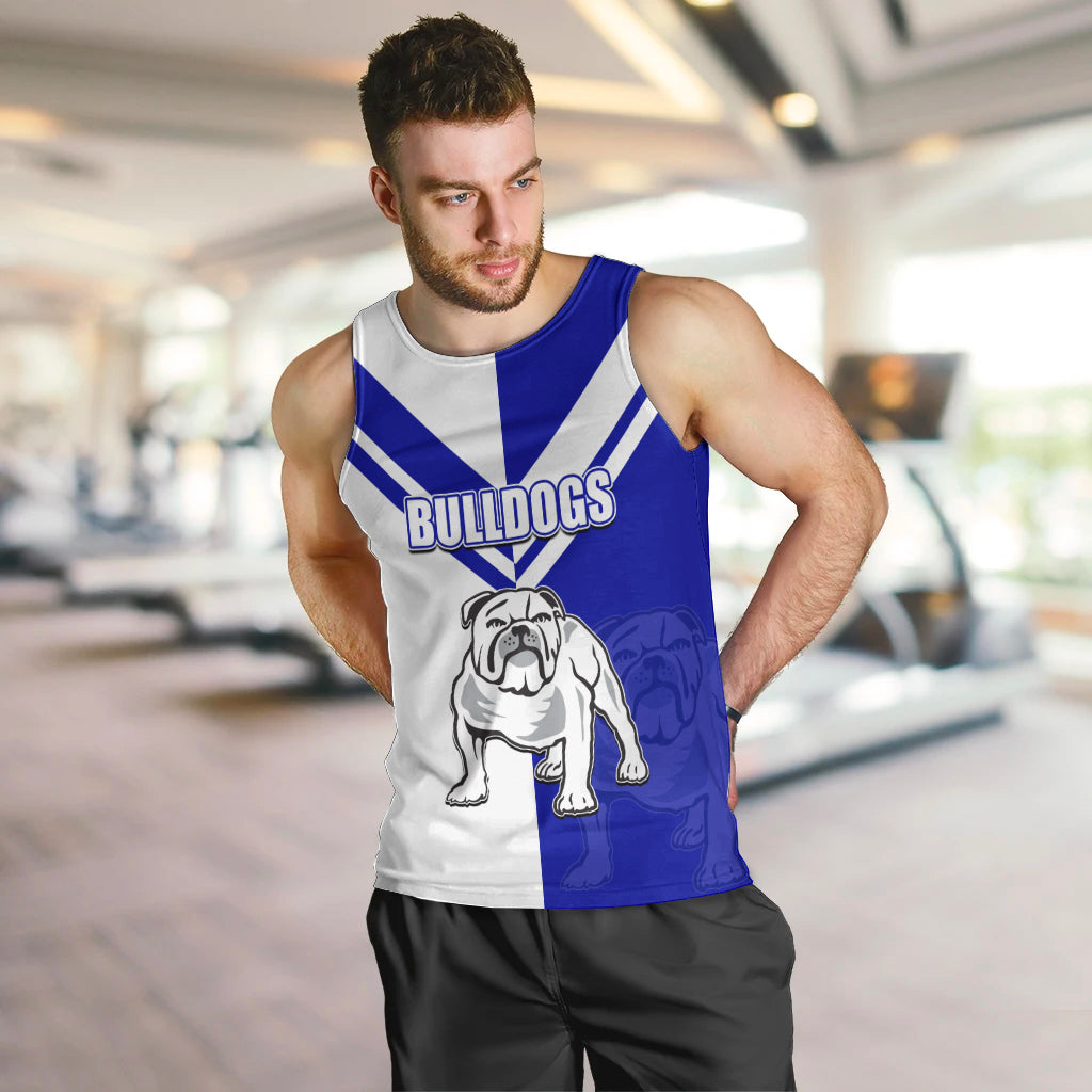 (Custom Text And Number) NRL Bulldogs Men Tank Top Mix Jersey LT6