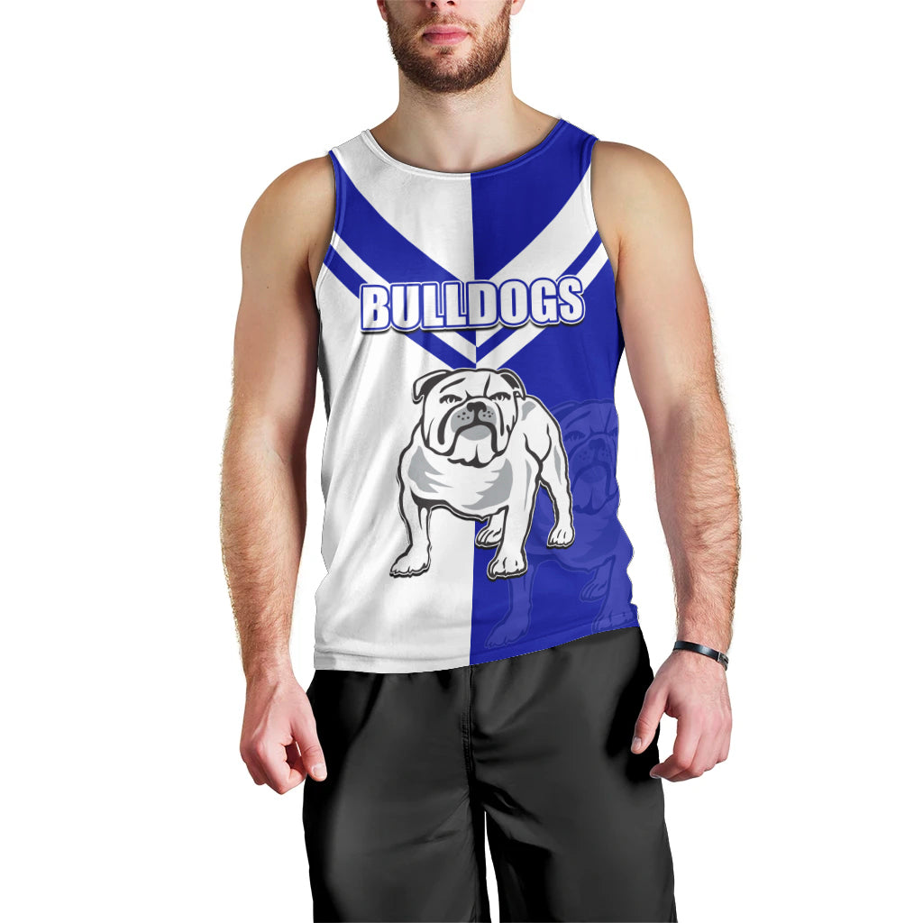 (Custom Text And Number) NRL Bulldogs Men Tank Top Mix Jersey LT6