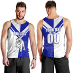 (Custom Text And Number) NRL Bulldogs Men Tank Top Mix Jersey LT6