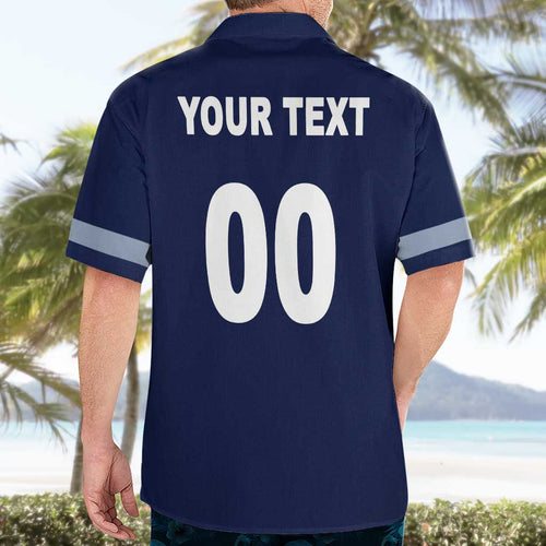 (Custom Text And Number) NRL Cowboys Hawaiian Shirt Mix Jersey LT6