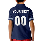 (Custom Text And Number) NRL Cowboys Kid Polo Shirt Mix Jersey LT6