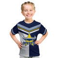 (Custom Text And Number) NRL Cowboys Kid T Shirt Mix Jersey LT6
