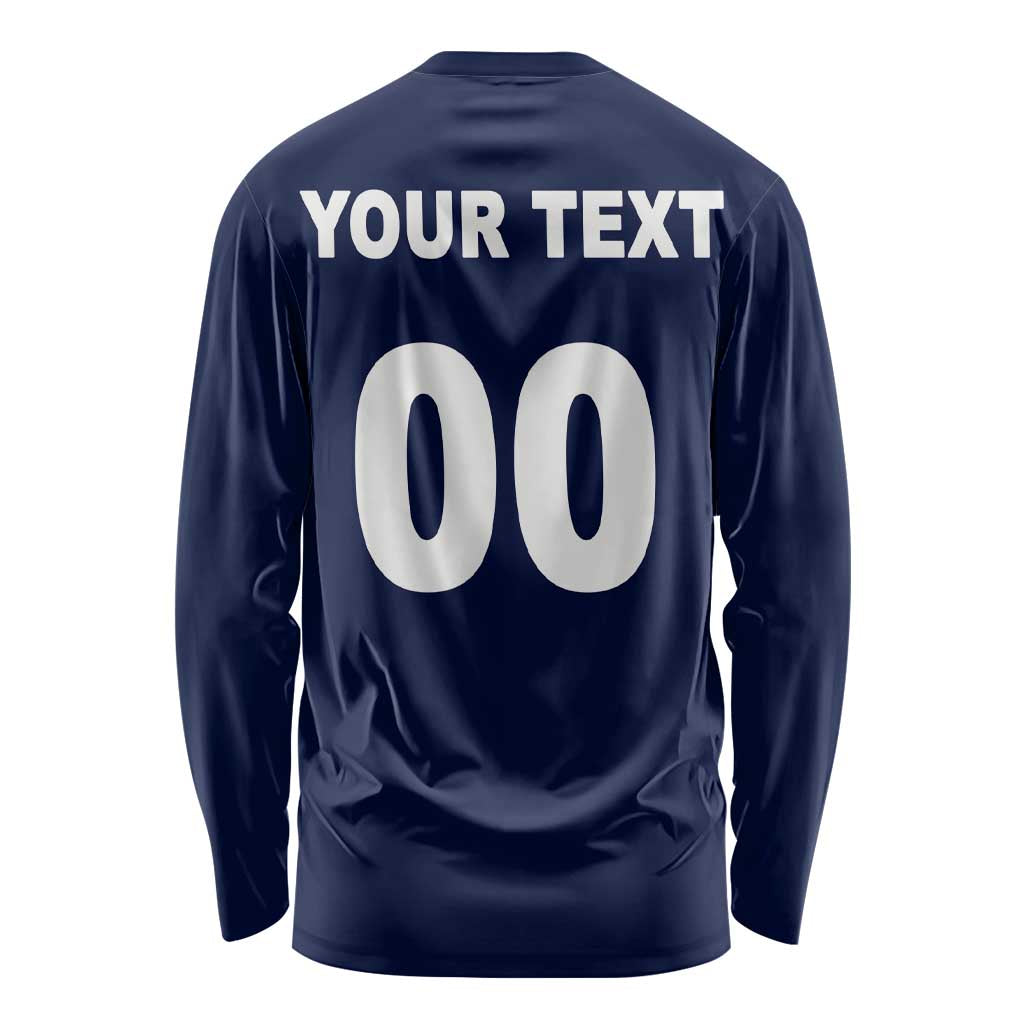 (Custom Text And Number) NRL Cowboys Long Sleeve Shirt Mix Jersey LT6