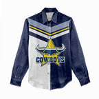(Custom Text And Number) NRL Cowboys Women Casual Shirt Mix Jersey LT6