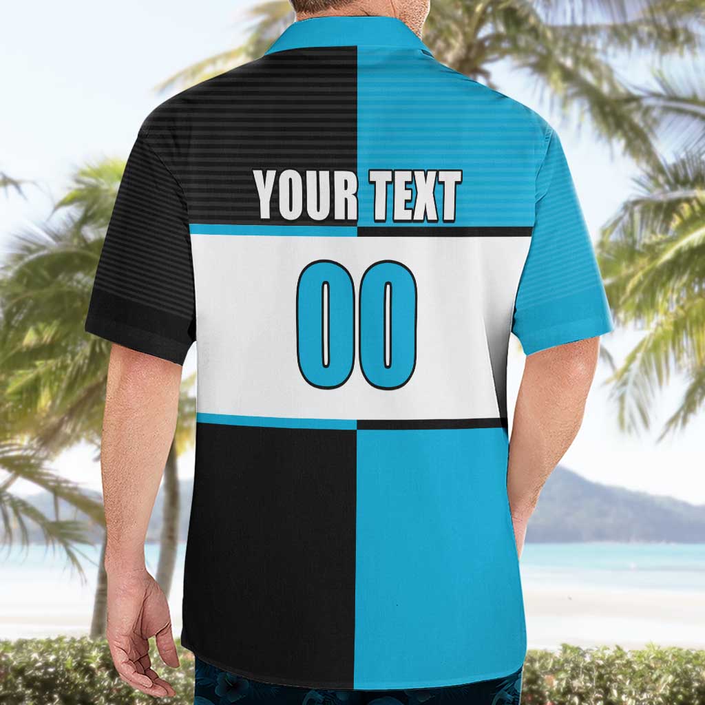 (Custom Text And Number) NRL Sharks Hawaiian Shirt Mix Jersey LT6