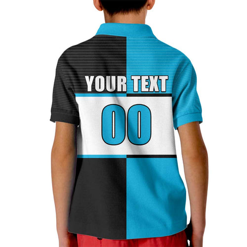 (Custom Text And Number) NRL Sharks Kid Polo Shirt Mix Jersey LT6