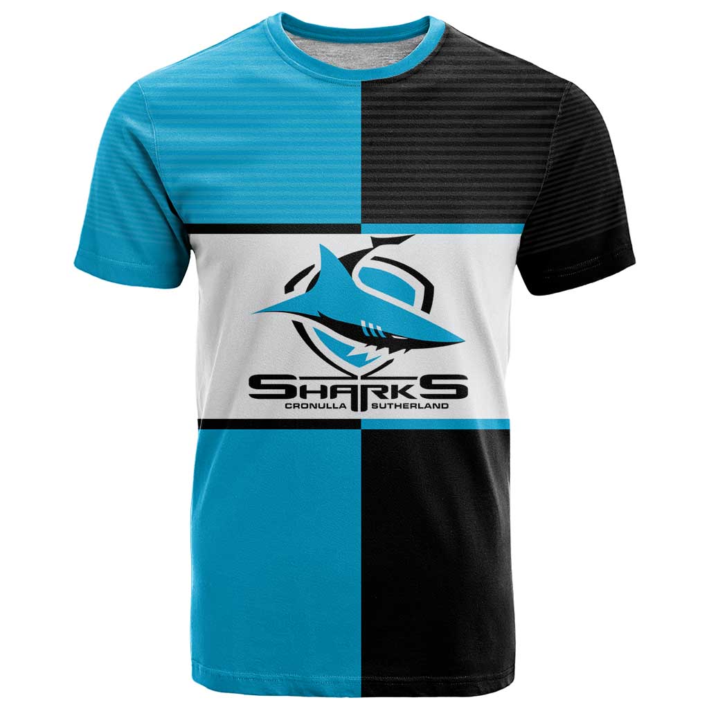 (Custom Text And Number) NRL Sharks T Shirt Mix Jersey LT6