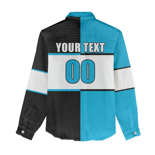 (Custom Text And Number) NRL Sharks Women Casual Shirt Mix Jersey LT6