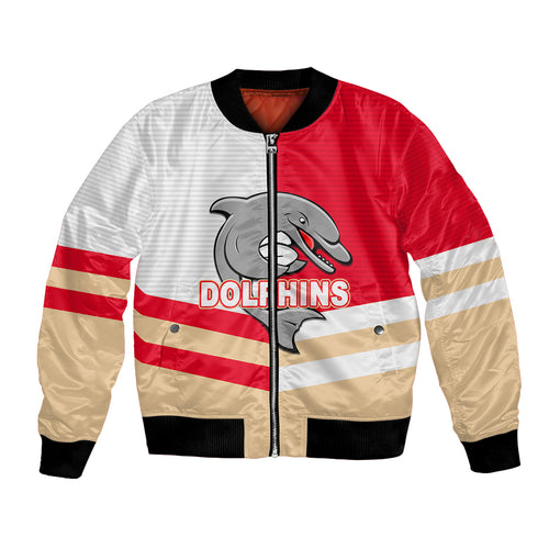 custom-text-and-number-nrl-dolphins-bomber-jacket-mix-jersey