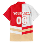 (Custom Text And Number) NRL Dolphins Hawaiian Shirt Mix Jersey LT6