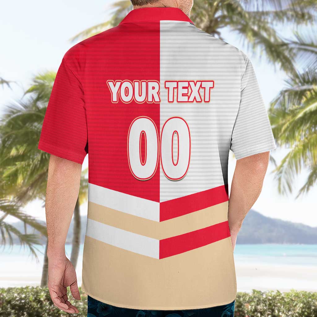 (Custom Text And Number) NRL Dolphins Hawaiian Shirt Mix Jersey LT6