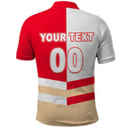 (Custom Text And Number) NRL Dolphins Polo Shirt Mix Jersey LT6