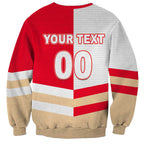 (Custom Text And Number) NRL Dolphins Sweatshirt Mix Jersey LT6