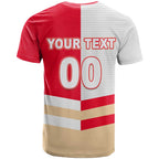 (Custom Text And Number) NRL Dolphins T Shirt Mix Jersey LT6