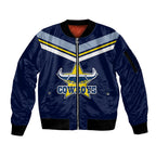 custom-text-and-number-nrl-cowboys-sleeve-zip-bomber-jacket-new-jersey-2023-blue
