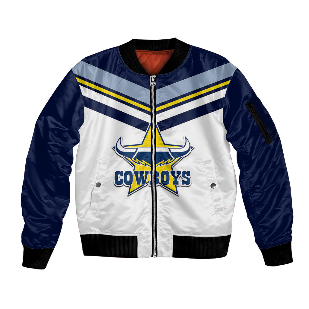 custom-text-and-number-nrl-cowboys-sleeve-zip-bomber-jacket-new-jersey-2023-white