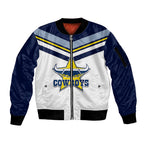 custom-text-and-number-nrl-cowboys-sleeve-zip-bomber-jacket-new-jersey-2023-white