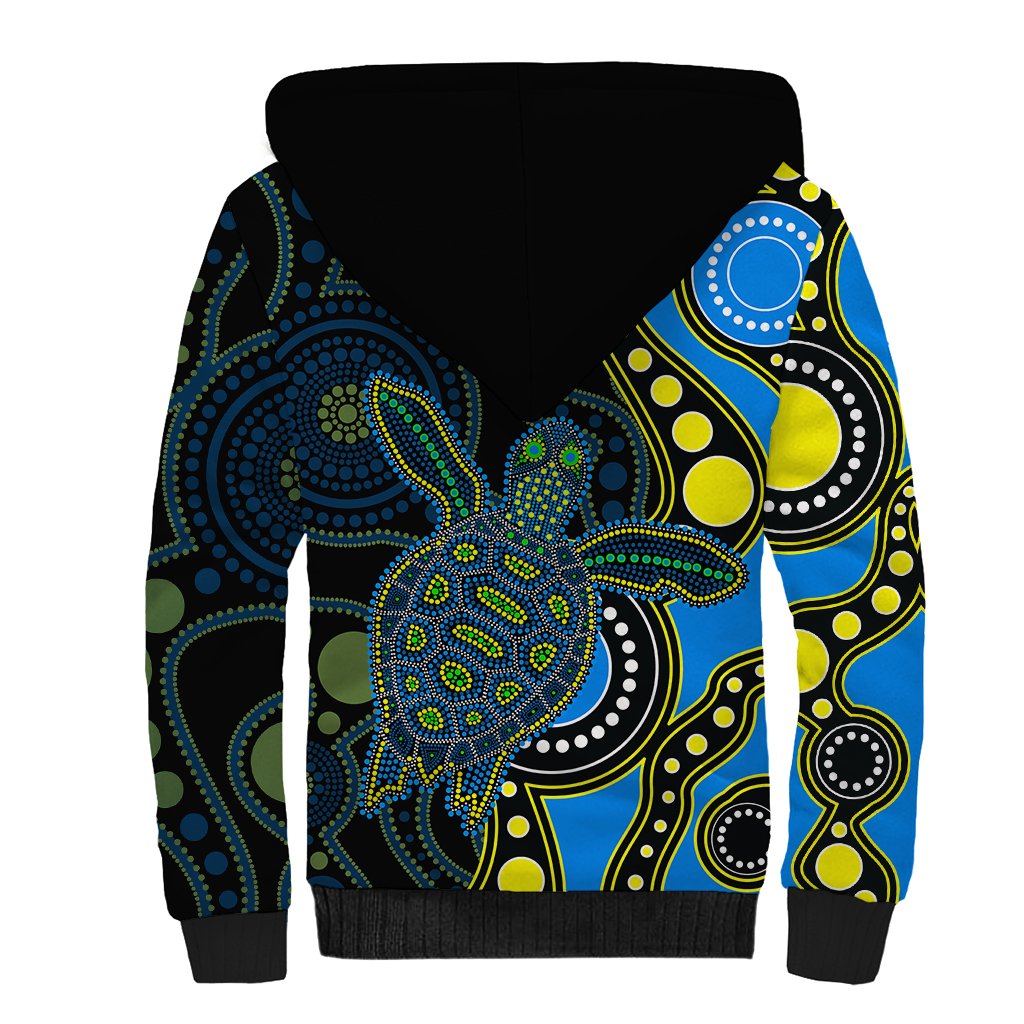 aboriginal-turtle-sherpa-hoodie-blue-style