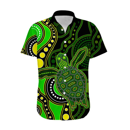 aboriginal-turtle-hawaiian-shirt-green-style