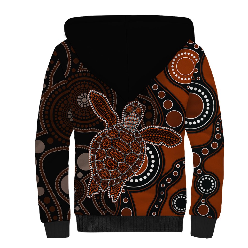 aboriginal-turtle-sherpa-hoodie-brown-style