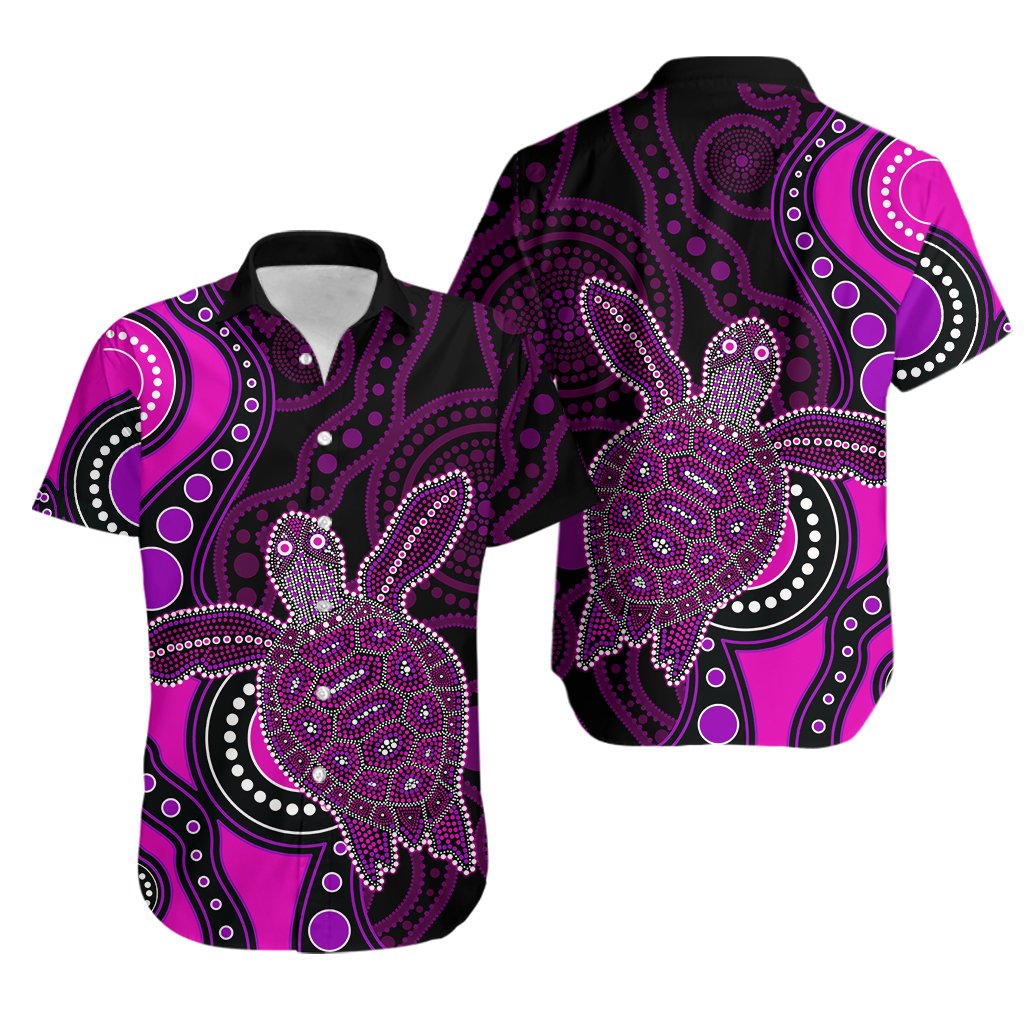 aboriginal-turtle-hawaiian-shirt-pink-style