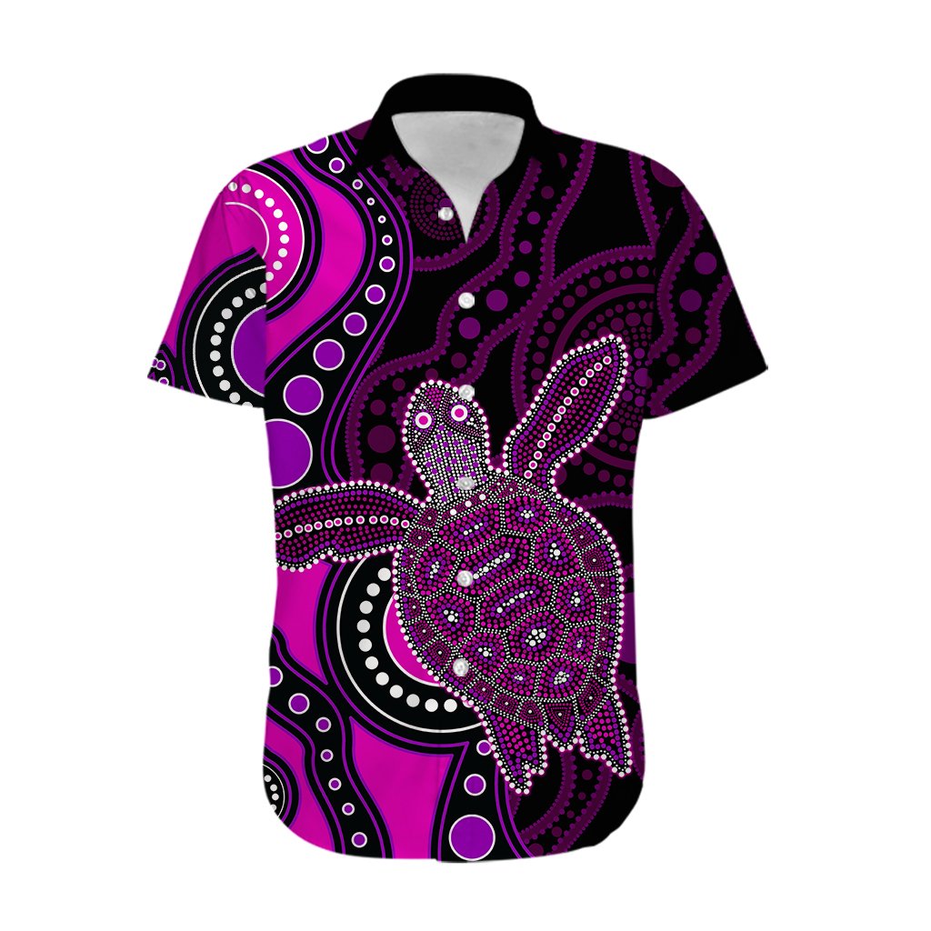 aboriginal-turtle-hawaiian-shirt-pink-style