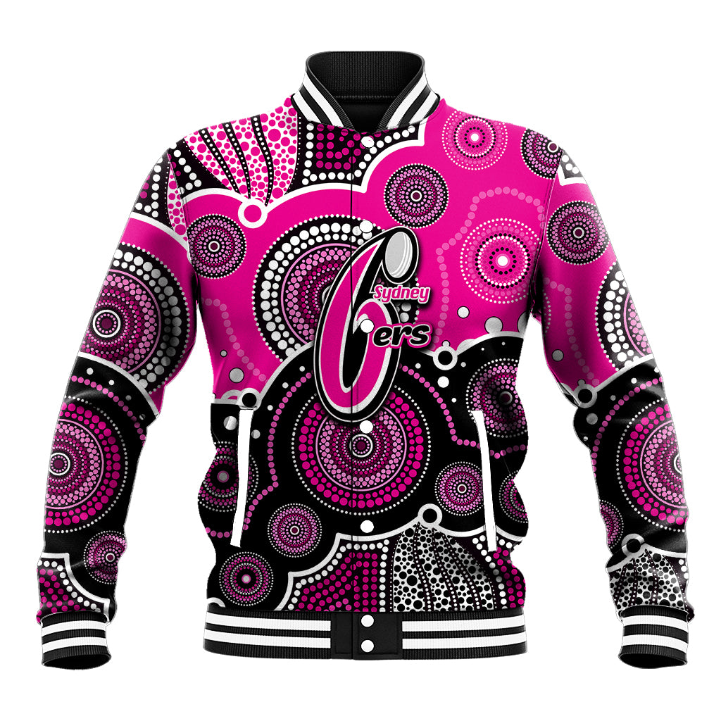 custom-text-and-number-sixers-bbl-baseball-jacket-aboriginal-patterns-pink-version