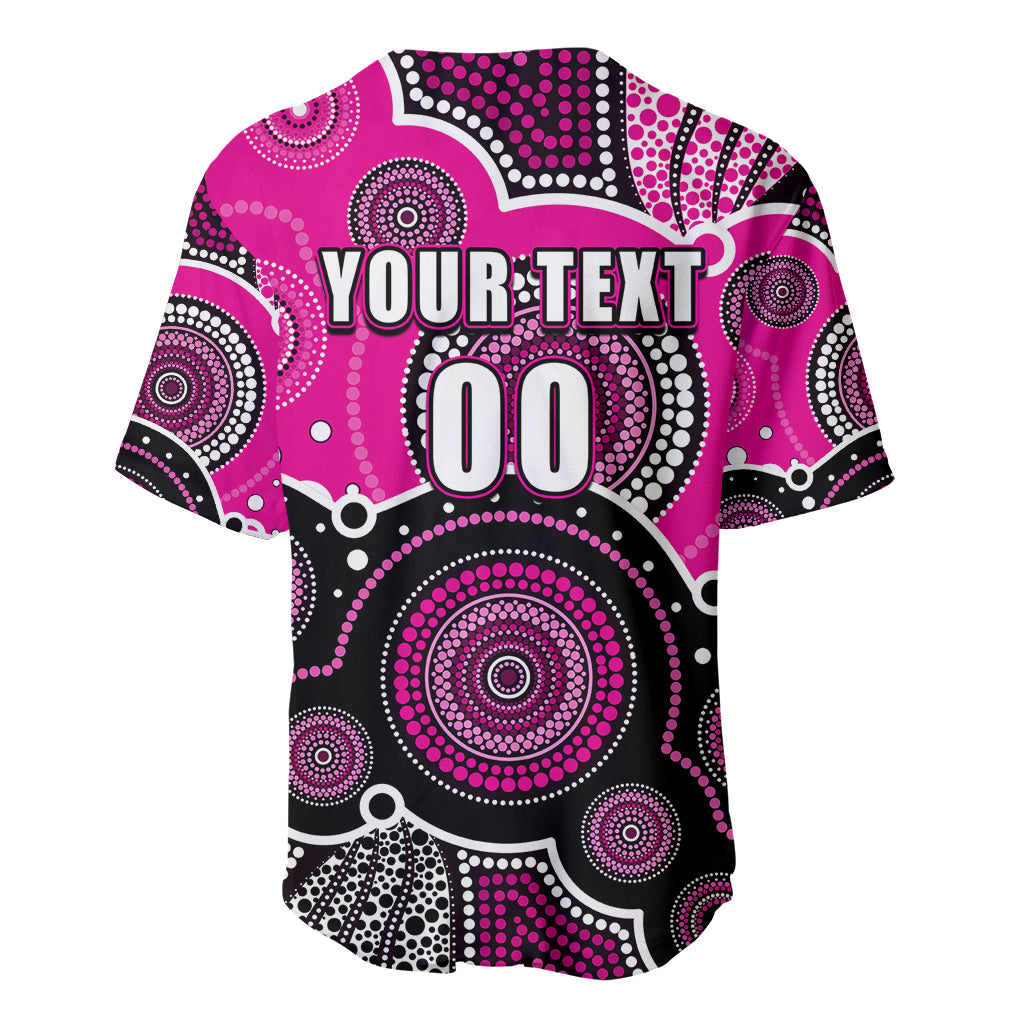 custom-text-and-number-sixers-bbl-baseball-jersey-aboriginal-patterns-pink-version