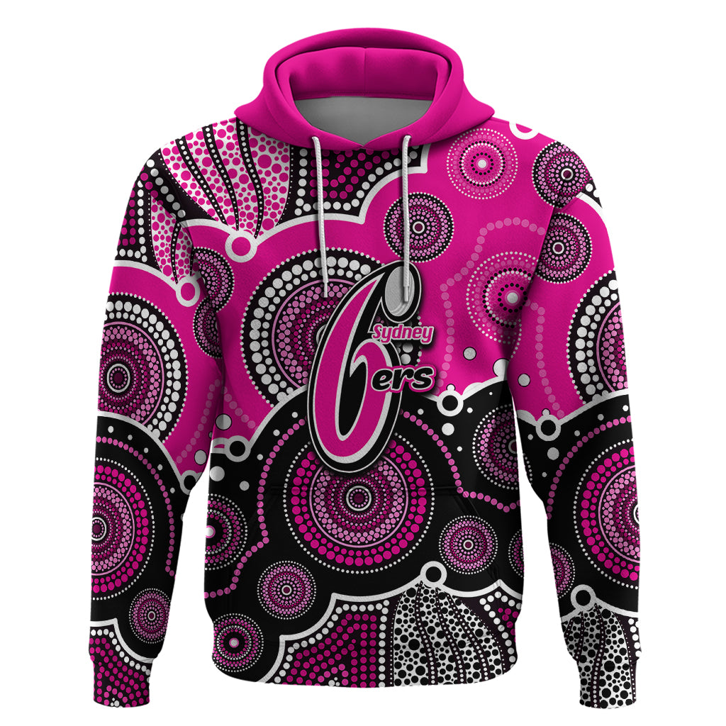 custom-text-and-number-sixers-bbl-hoodie-aboriginal-patterns-pink-version