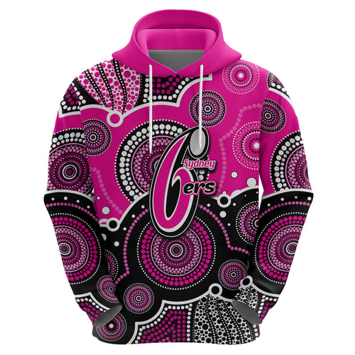custom-text-and-number-sixers-bbl-hoodie-aboriginal-patterns-pink-version