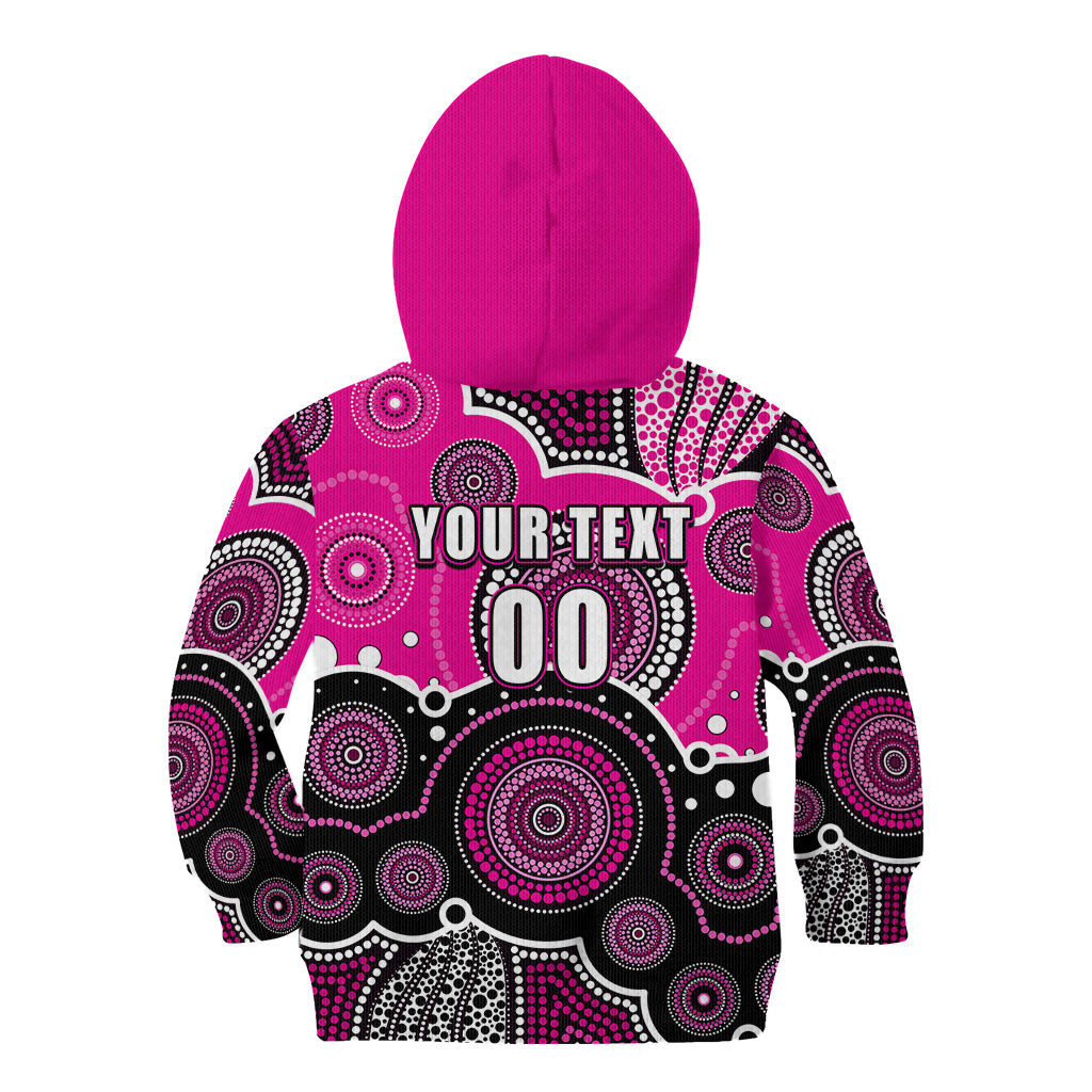 custom-text-and-number-sixers-bbl-kid-hoodie-aboriginal-patterns-pink-version