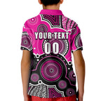 custom-text-and-number-sixers-bbl-kid-polo-shirt-aboriginal-patterns-pink-version