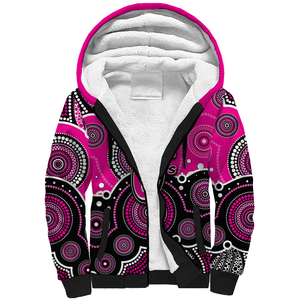 custom-text-and-number-sixers-bbl-sherpa-hoodie-aboriginal-patterns-pink-version