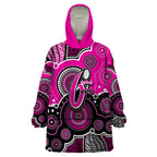 custom-text-and-number-sixers-bbl-wearable-blanket-hoodie-aboriginal-patterns-pink-version
