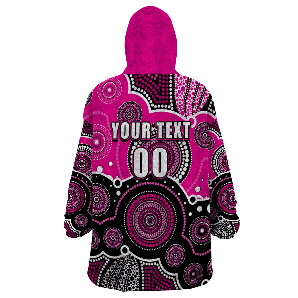 custom-text-and-number-sixers-bbl-wearable-blanket-hoodie-aboriginal-patterns-pink-version
