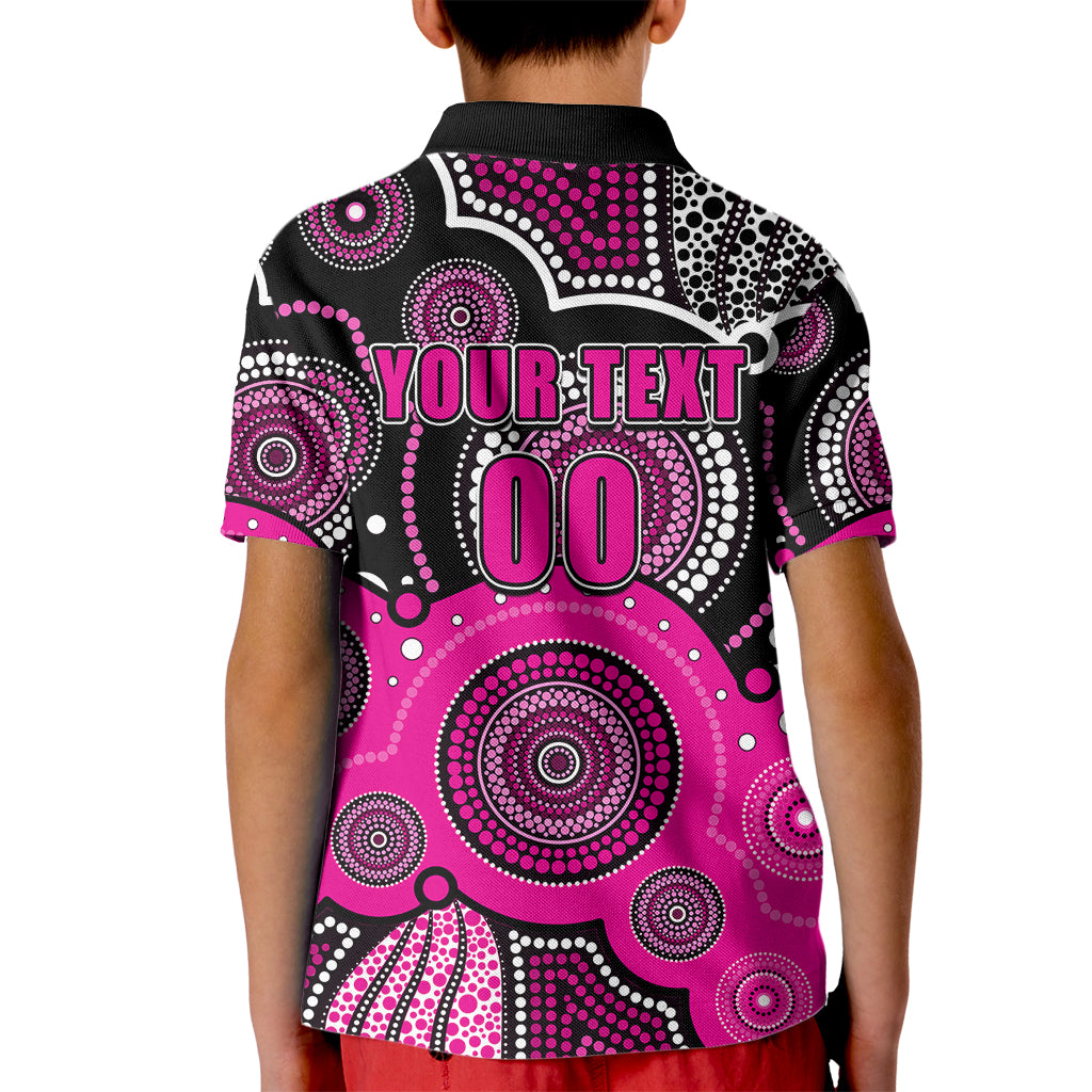custom-text-and-number-sixers-bbl-kid-polo-shirt-aboriginal-patterns-black-version
