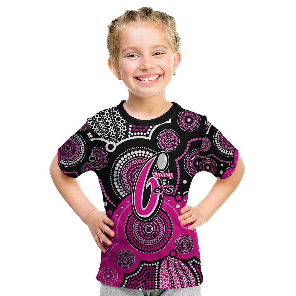custom-text-and-number-sixers-bbl-kid-t-shirt-aboriginal-patterns-black-version