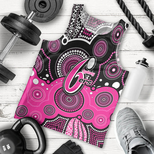 custom-text-and-number-sixers-bbl-men-tank-top-aboriginal-patterns-black-version
