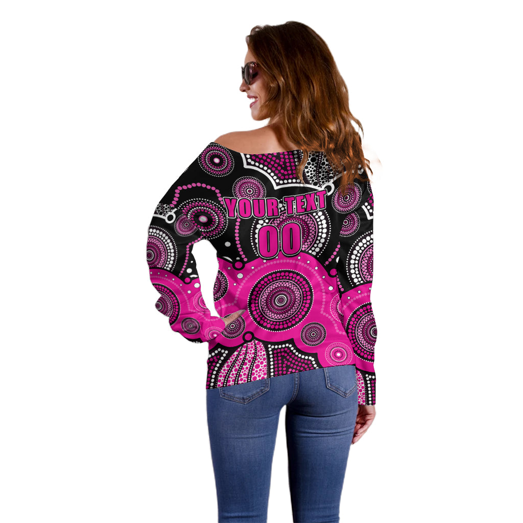 custom-text-and-number-sixers-bbl-off-shoulder-sweater-aboriginal-patterns-black-version