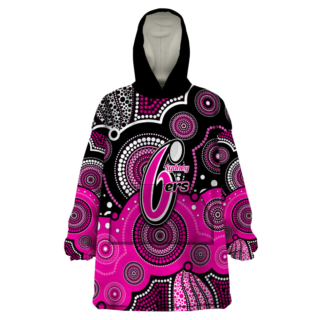 custom-text-and-number-sixers-bbl-wearable-blanket-hoodie-aboriginal-patterns-black-version