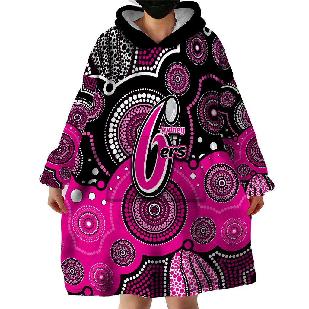 custom-text-and-number-sixers-bbl-wearable-blanket-hoodie-aboriginal-patterns-black-version