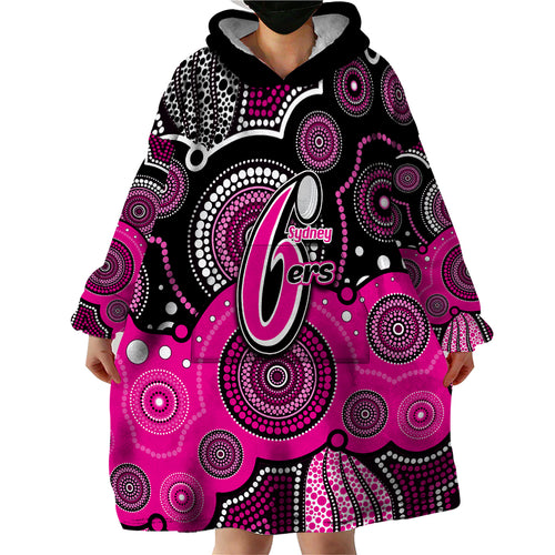 custom-text-and-number-sixers-bbl-wearable-blanket-hoodie-aboriginal-patterns-black-version