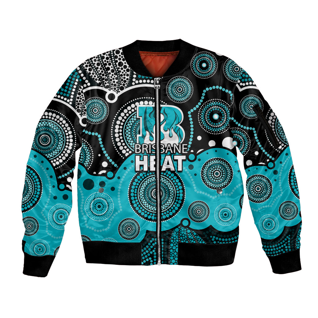 custom-text-and-number-brisbane-heat-bbl-sleeve-zip-bomber-jacket-aboriginal-patterns