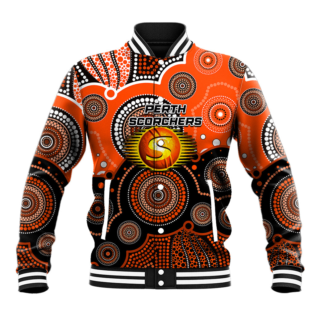 custom-text-and-number-perth-scorchers-bbl-baseball-jacket-aboriginal-patterns
