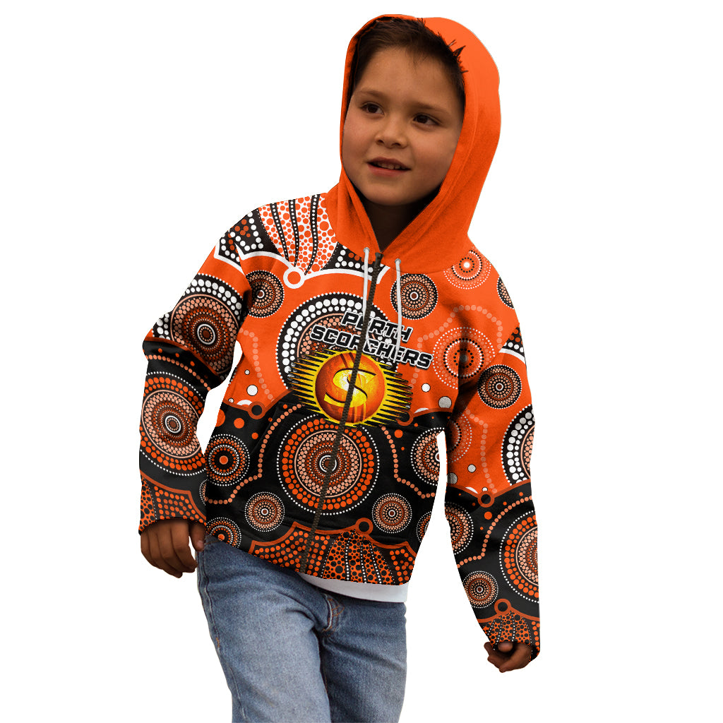 custom-text-and-number-perth-scorchers-bbl-kid-hoodie-aboriginal-patterns