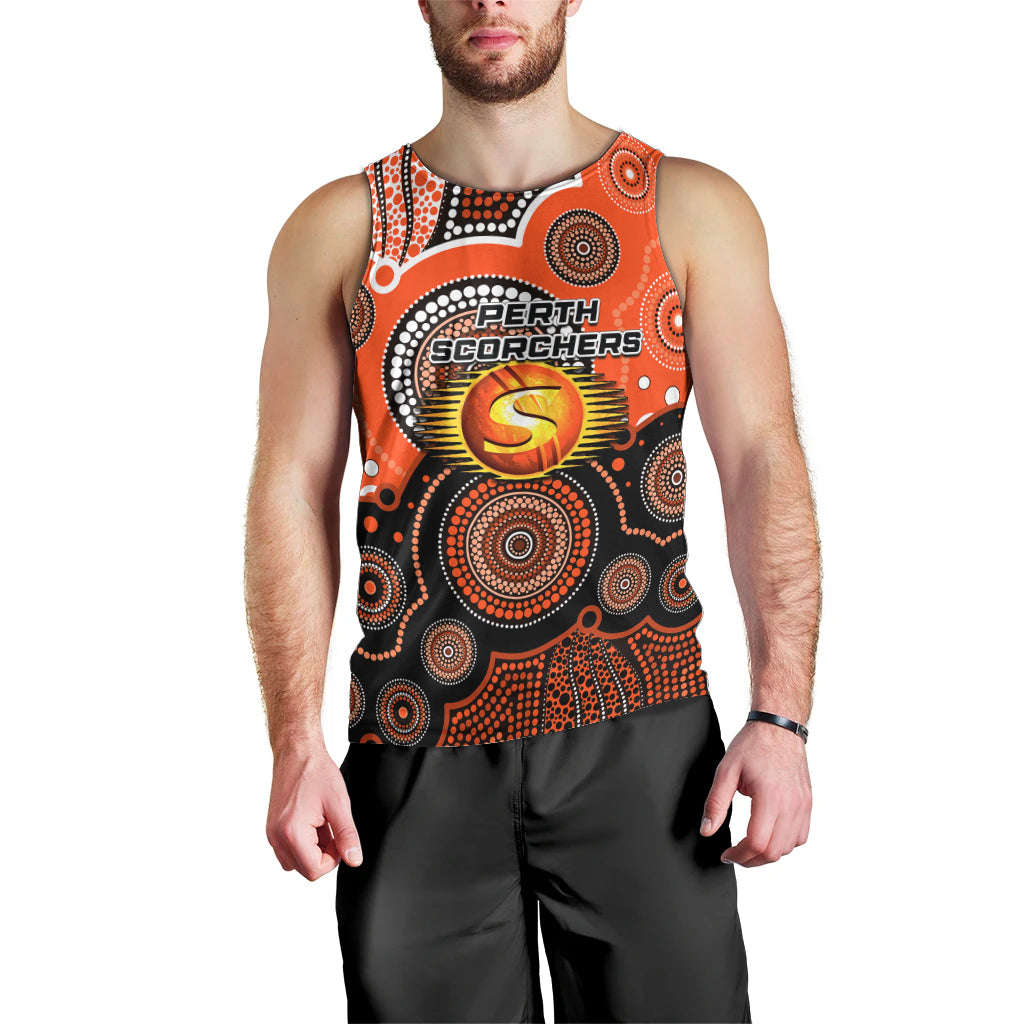 custom-text-and-number-perth-scorchers-bbl-men-tank-top-aboriginal-patterns