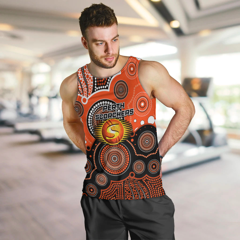 custom-text-and-number-perth-scorchers-bbl-men-tank-top-aboriginal-patterns